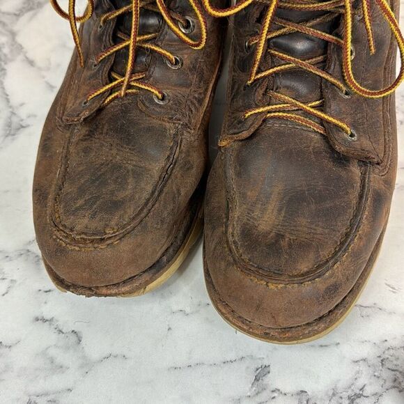 Red Wing Brown Moc Boots 8 - Picture 3 of 8